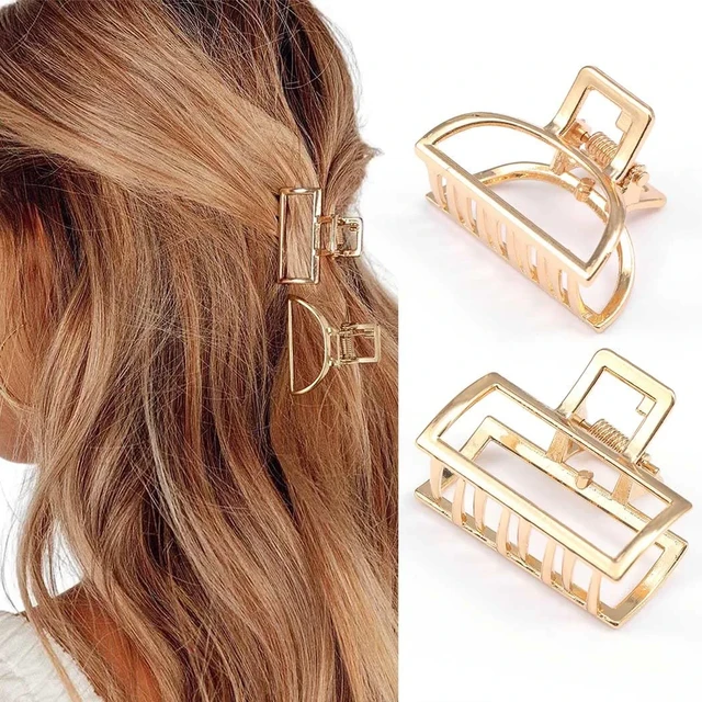 Alloy Gold Hair Accessories For Women Girls Hair Clips & Hair Pins