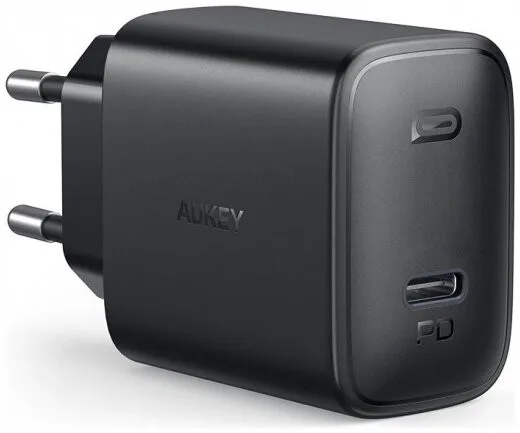 Сетевое зарядное устройство Aukey Swift PD 20W USB-C цвет Черный | Мобильные телефоны и