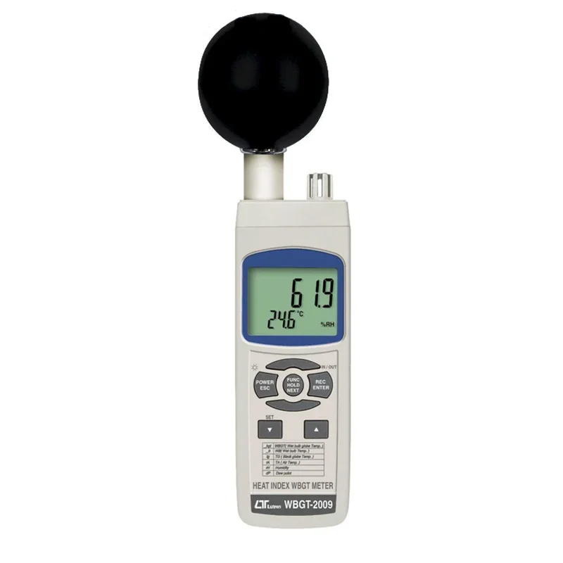 LUTRON WBGT-2009 Heat Index WBGT Meter | Temperature, Humidity, Dew Point & Wet Bulb Air Thermal Environment Tester detail image 4