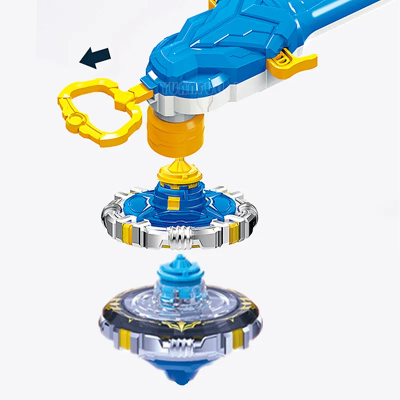 Combat Competitive Gyro Toys Wings of War God Hurricane Combined Acceleration Gyro Spinner Launcher Boy Kids Gift battle Toys