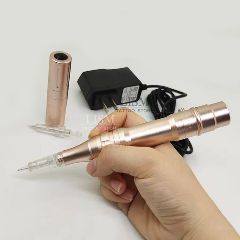 Tattoo Supplies Tattoo Kit Tattoo Pen Wireless PMU Machine Tattoo Pen Kit Professional Microshading Machine Supplies Tattoo Device for Permanent Makeup Lips Eyebrow