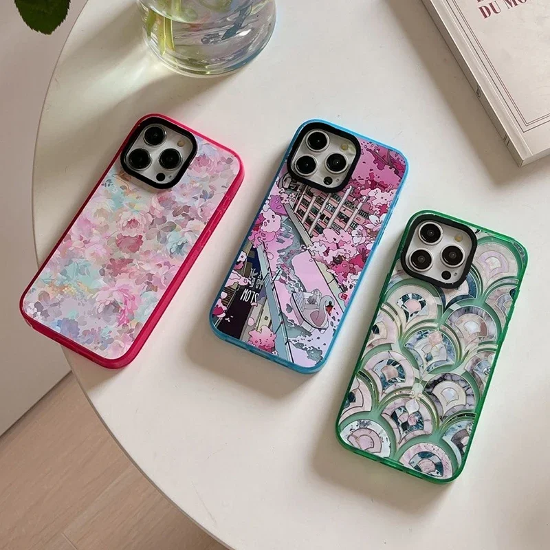 

Colorful Flower 2.0 Acrylic MagSafe Phone Case Cover for IPhone 12 13 14 15 Pro Max Case for IPhone 15 Pro Max