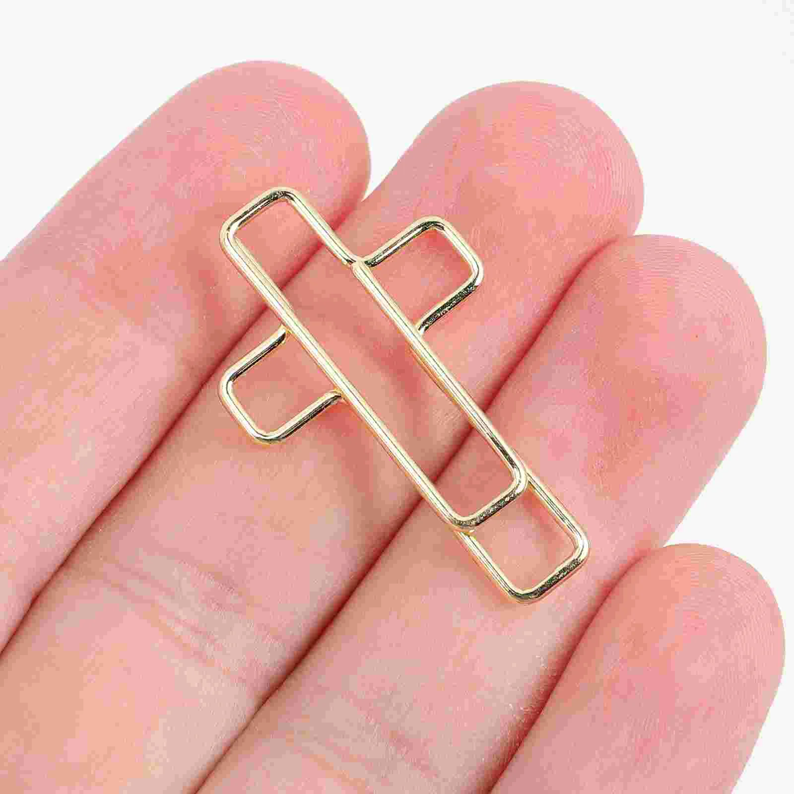 100 Pcs Paper Clips Decorative Stationery Fancy Colored Cross Journal Cross Paper Office Paper Student Reading Marker Clip