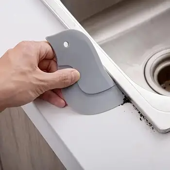 Penguin-Shaped Soft Scraper, Multifunctional Kitchen Cleaning Tool, No Battery Required, for Grease and Baking, Easy to Use 1