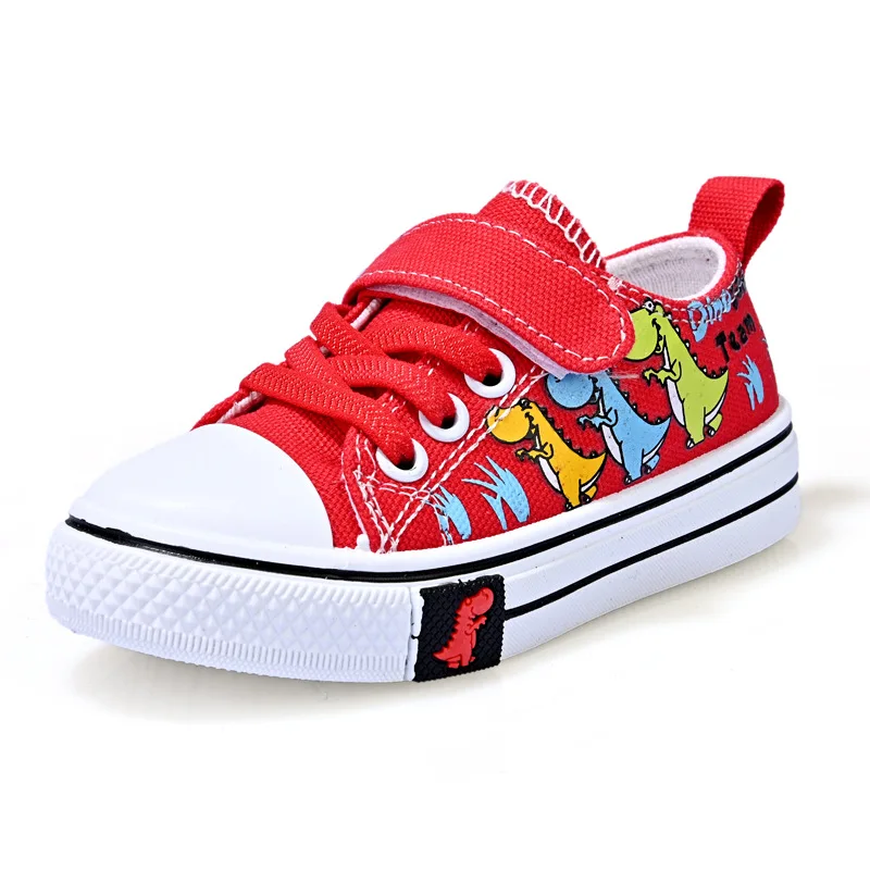 Children's Cartoon Canvas Shoes Boys and Girls Casual Low-top Shoes Baby Spring and Autumn Breathable Unisex Fashion Sneakers