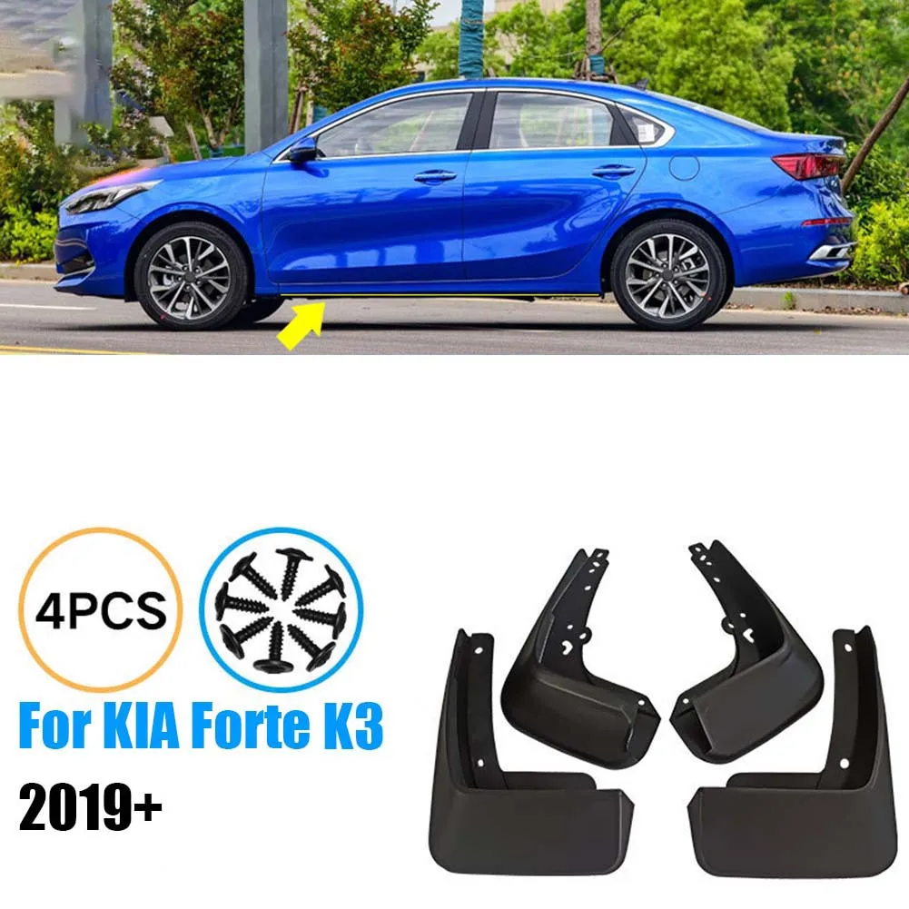 

Горячая Распродажа ABS для Kia Forte K3 2019-2023 матовые черные Брызговики автомобильные аксессуары