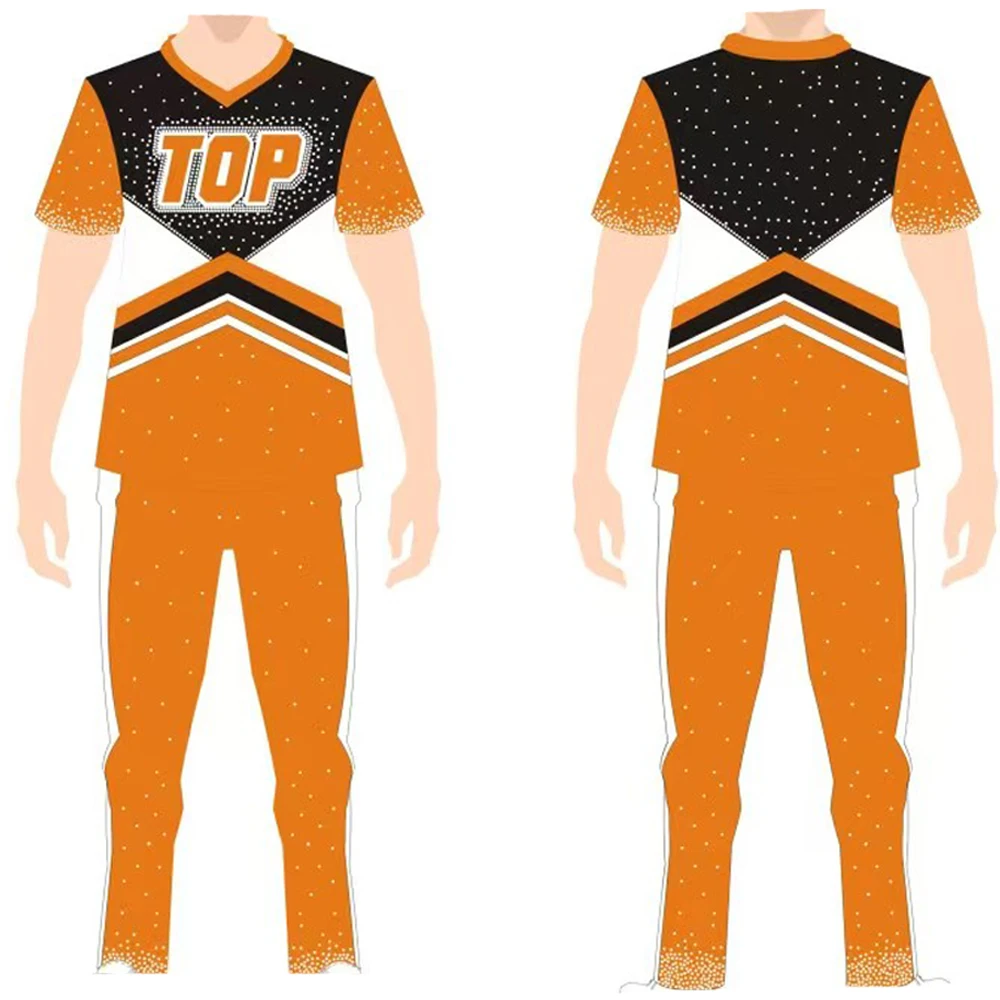 Professional Cheerleader Uniform,Mens' Sport Outfit,Dance Costume, Style, Free