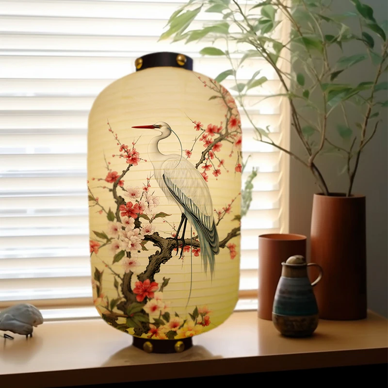 Luxury Japanese Traditional Paper Lantern Sashimi Cuisine Izakaya Restaurant Beautiful Ukiyo-E Decor Lantern Pattern Advertising