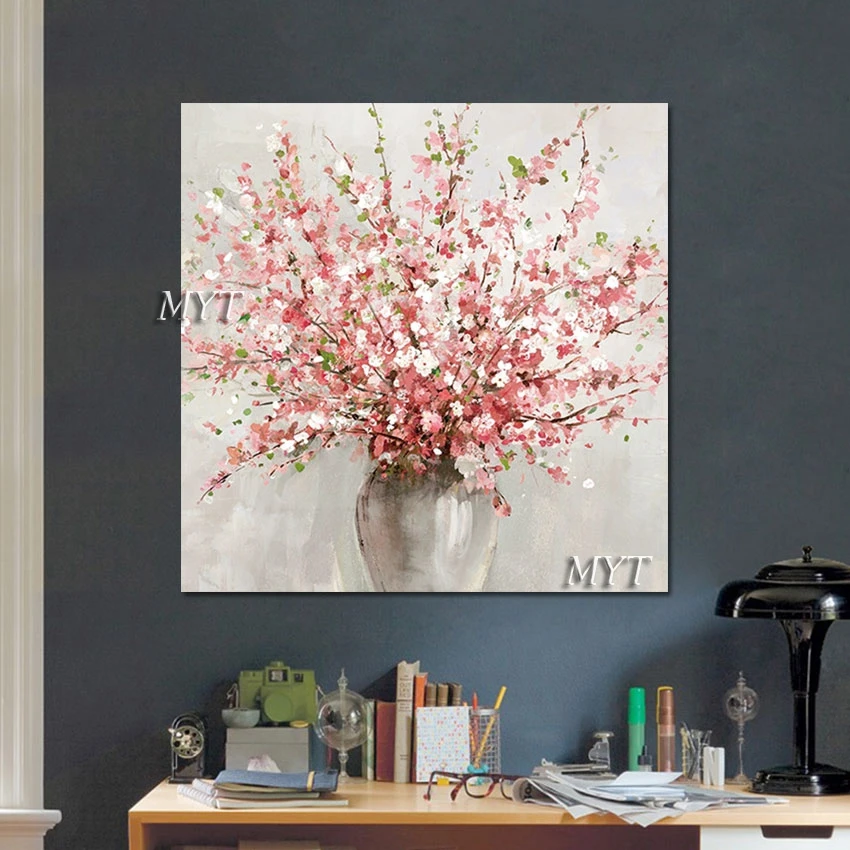 Plant Wall Art Painting Abstract Cheap Canvas Artwork Frameless