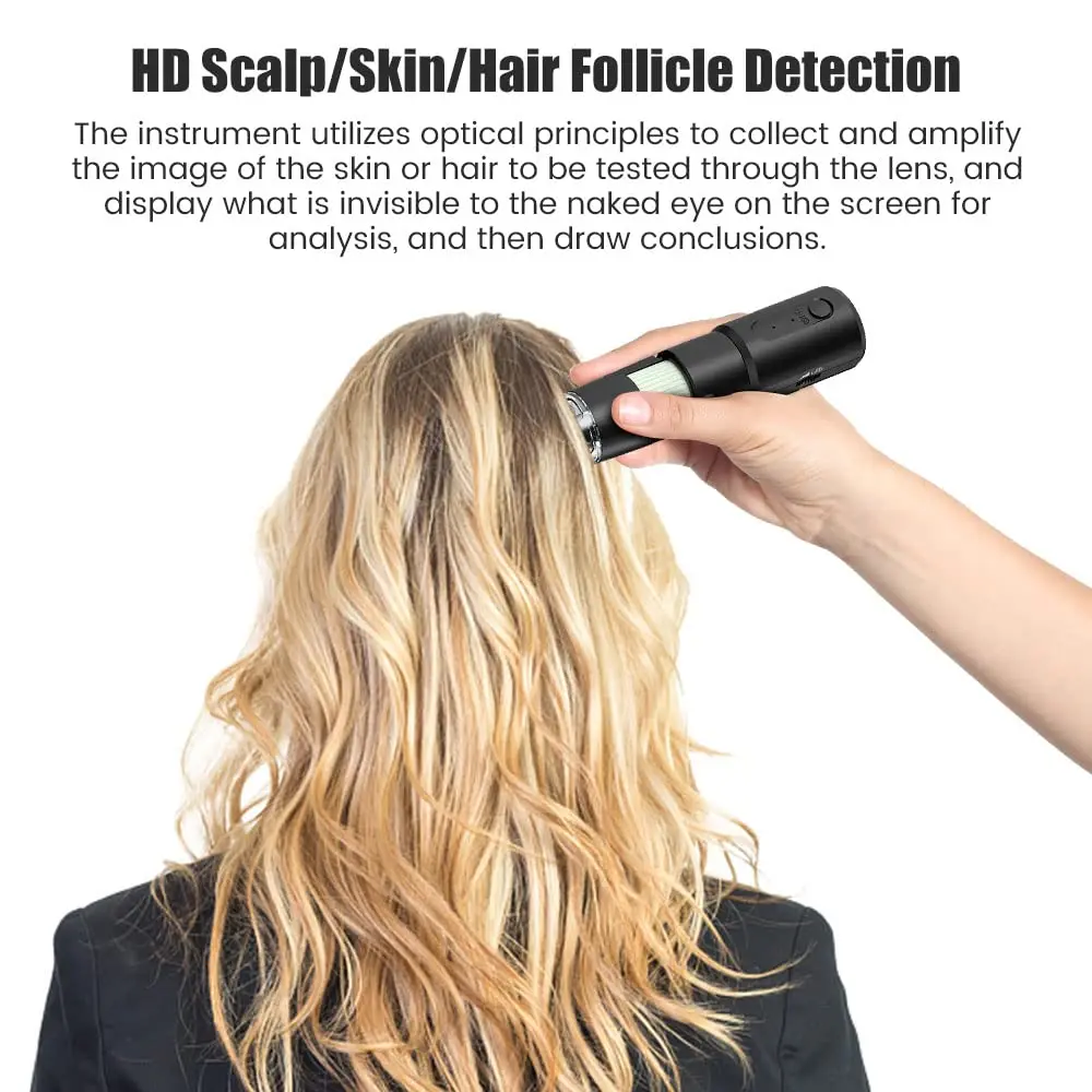 Analizzatore Cutaneo 1000X, Dermatoscopio Wireless, Analizzatore per Viso e Corpo, Microscopio Elettronico Professionale per Bellezza e Salute - immagine 4