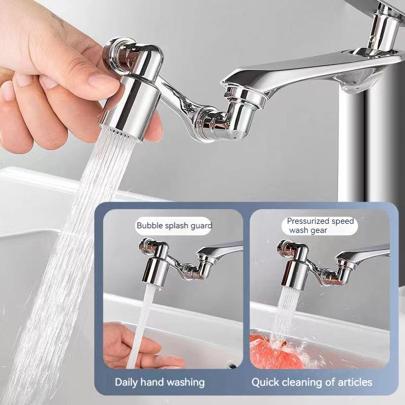 Description Picture 3 of itemUniversal 1080° Rotational Faucet Extender Robotic Arm For Kitchen Accessories Washbasin Bathroom Sink Faucets Replacement Parts