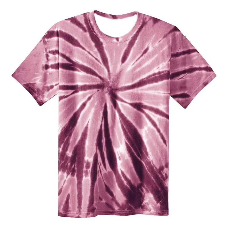 Colorful Tie Dye 3D Print T Shirt Casual Fashion