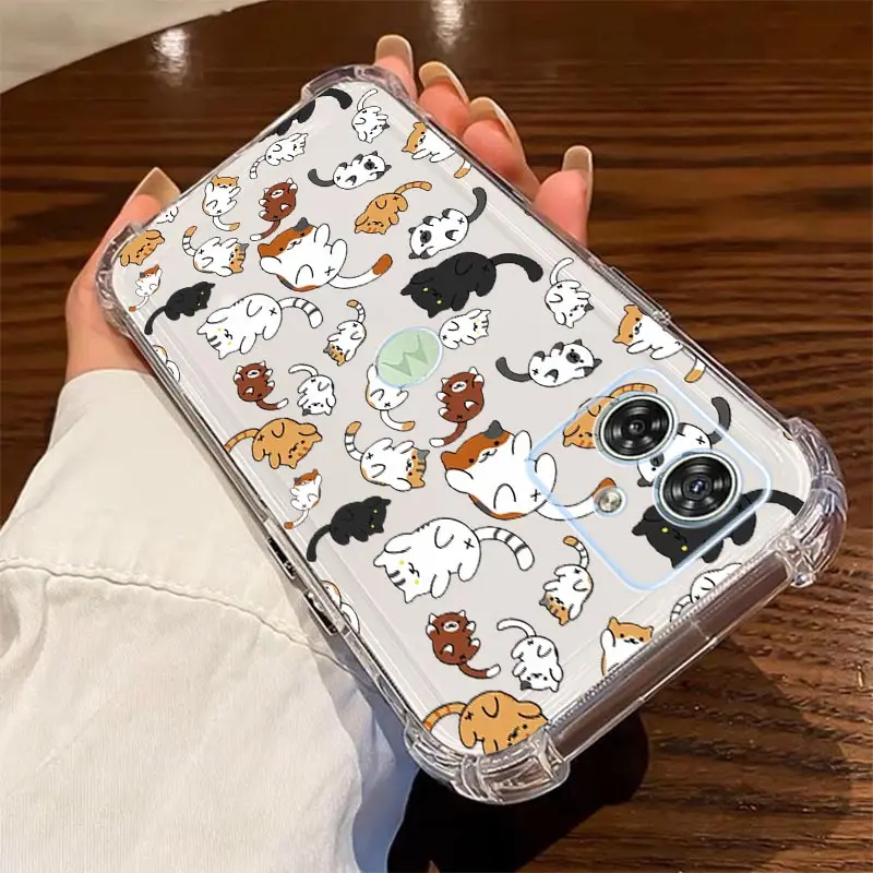 Cartoon Animals Transparent Phone Case Cover