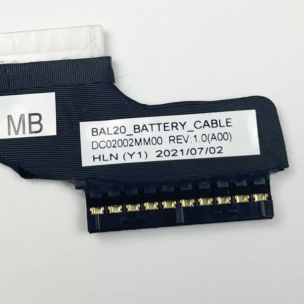 Dell Inspiron 15 5565 5567 P66F 노트북 배터리 케이블 커넥터 라인 용 배터리 플렉스 케이블 DC02002MM00 0G0FWX 교체