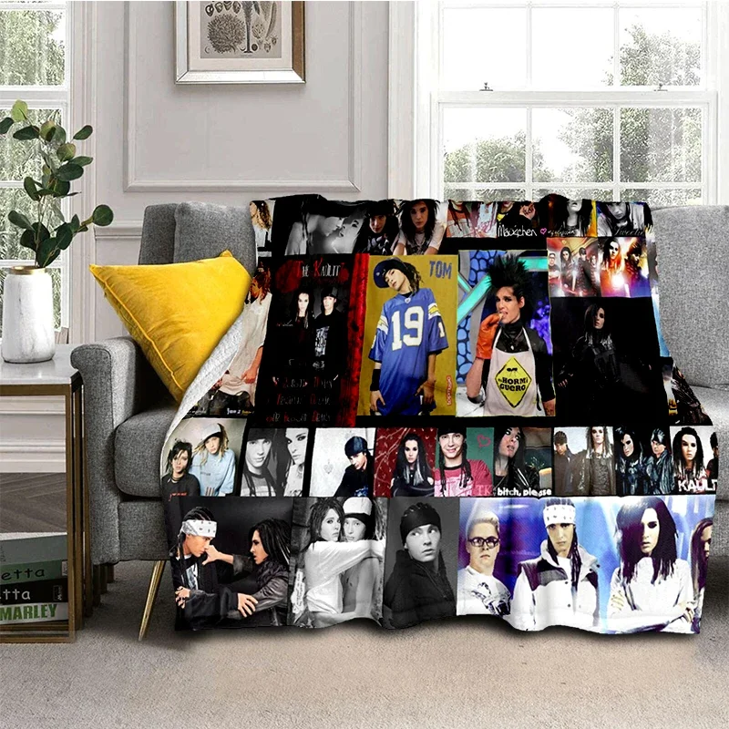 Tokio Hotel Rock Band Tom Bill Kaulitz 29 Style New Blanket,Soft Throw Blanket for Home Bedroom Bed Sofa Cover Kids Gift Cover 6