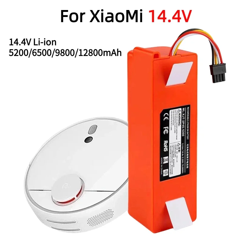 

Сменная батарея для робота-пылесоса XIAOMI 1S 1ST Roborock SDJQR01RR, 12800 мАч