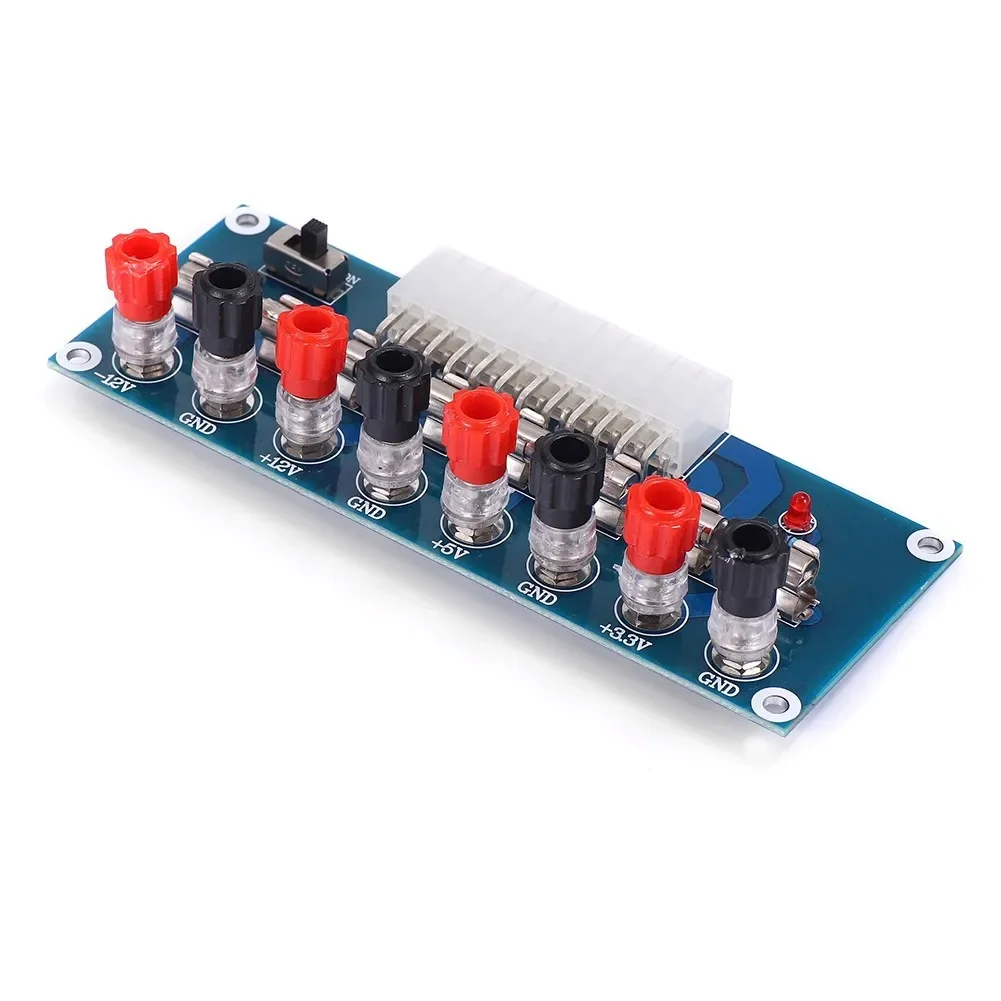 Out ATX Benchtop Power Adapter Board PC ATX2 Power Supply Test XH-M229 128x48x30mm 24 Pin Adapter Board Desktop