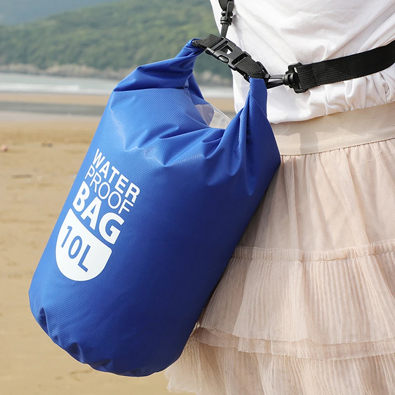 Borsa Da Nuoto Impermeabile Dry Sack 10L Impermeabile Galleggiante Dry Gear Bags Per Canottaggio Pesca Rafting Nuoto Borsa A Tracolla