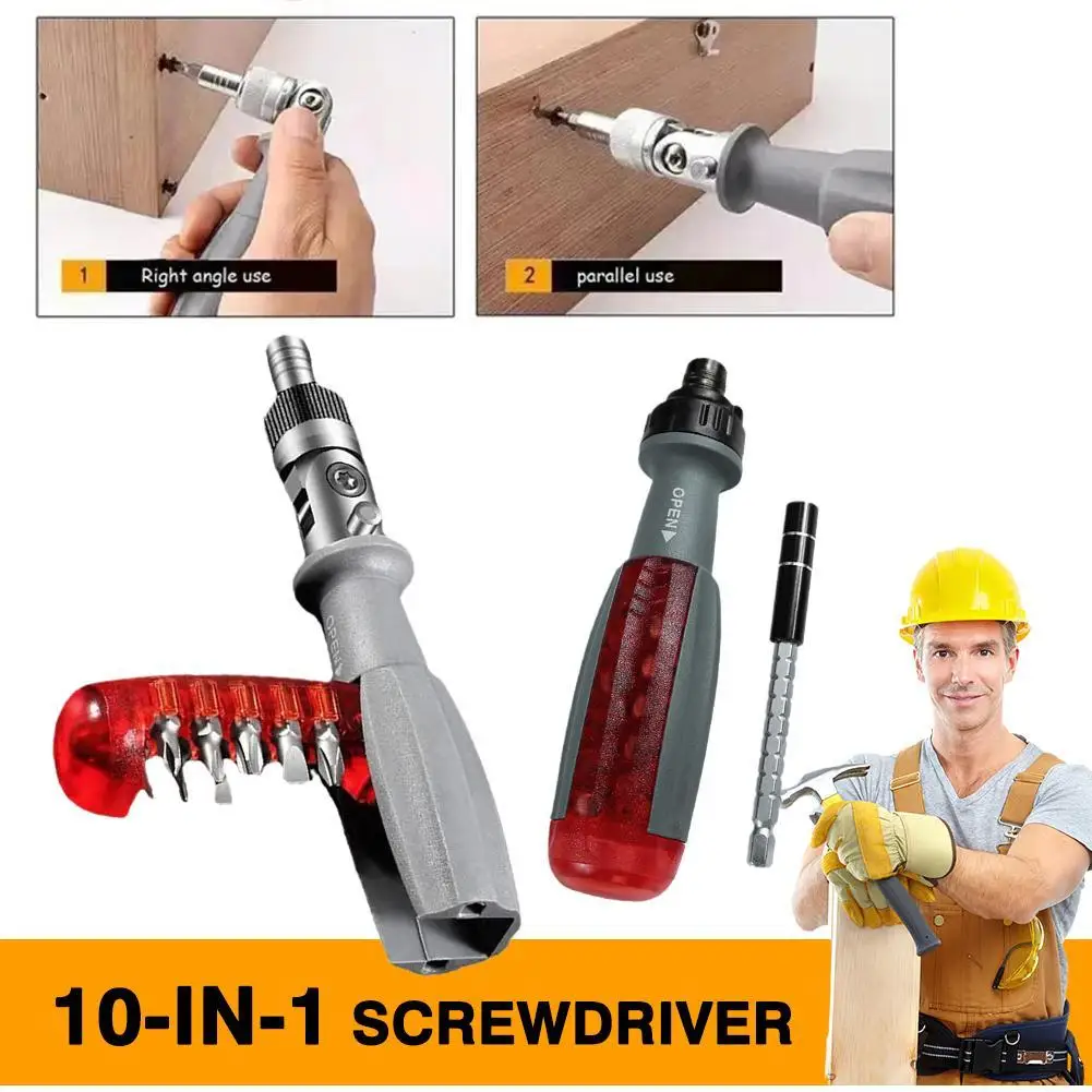 

11 In 1 Multi-angle Foldable Ratchet Screwdriver Torx Multi-Bit Screw Driver Electrician Disassembly Hand To screwdrivers