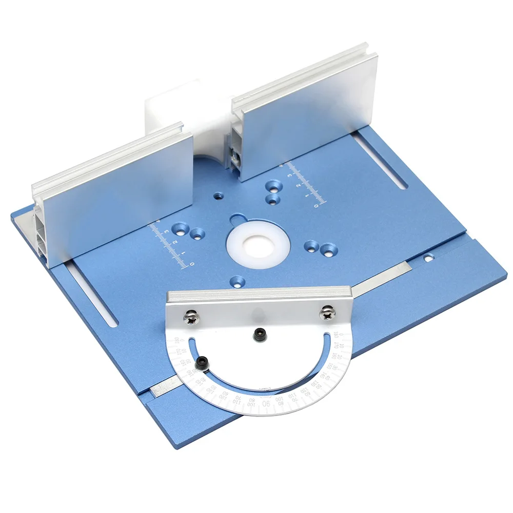 C8 Router Table Engraving Machine Inverted Plate Set Aluminum Alloy Trimming Milling Backrest and Push Ruler Woodworking Bench woodworking bench,woodworking workbench,router plate