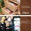 50/20/10Pcs Clothes Storag Straps Lazy Folding Clothes Artifact For Wardrobe Bra Socks Storage Roll Elastic Band Cabinets Drawer 4
