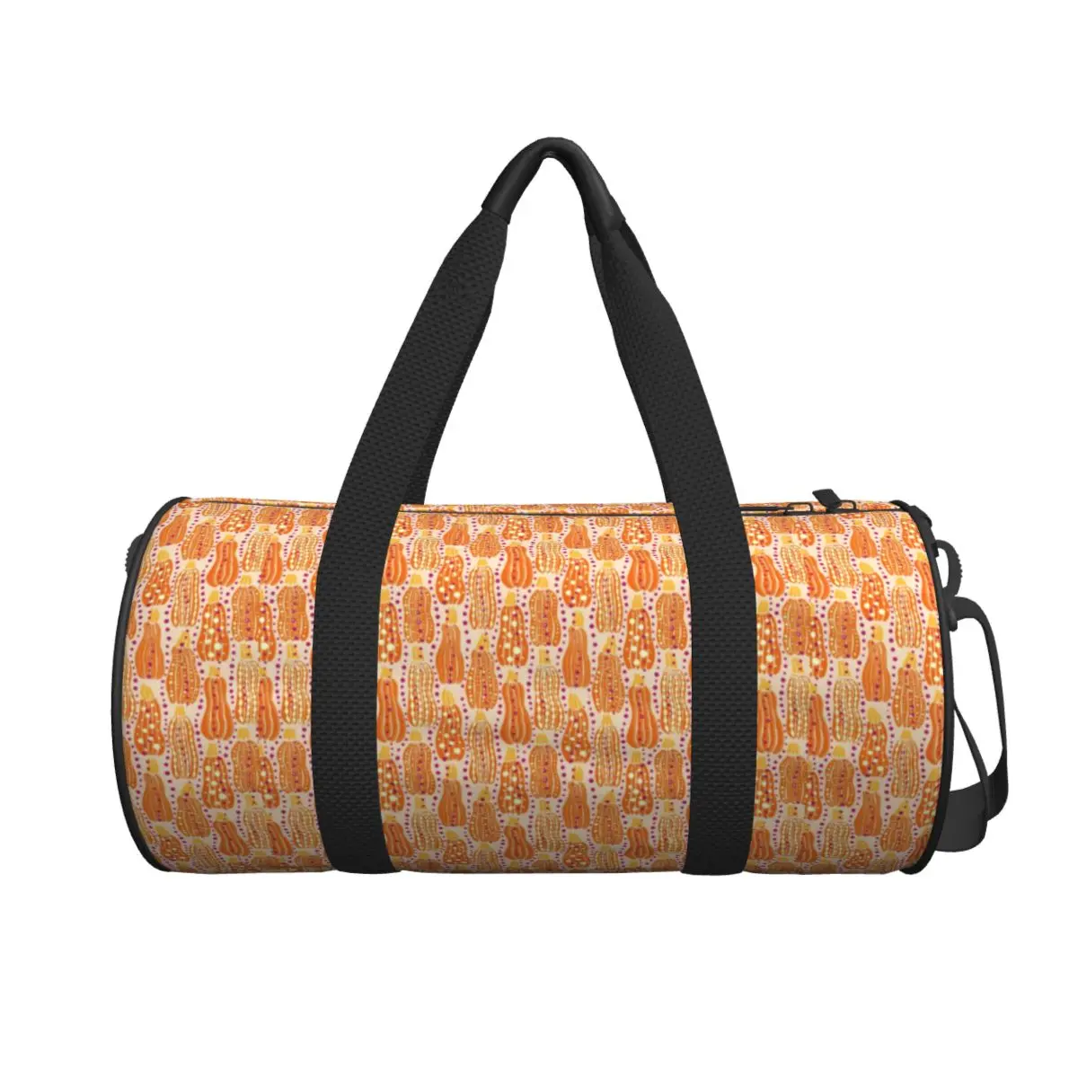 

Travel Bag Polkadot Long Gym Bag Pumpkin Kusama Weekend Sports Bags Large Capacity Yoga Design Handbag Fitness Bag For Men Women