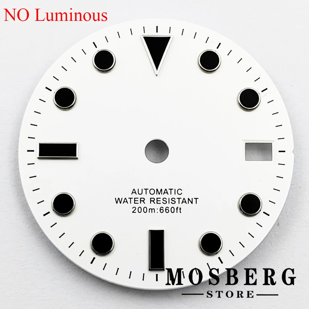 Luminous Multi-Color Watch Dial with Date Window - 28.5mm