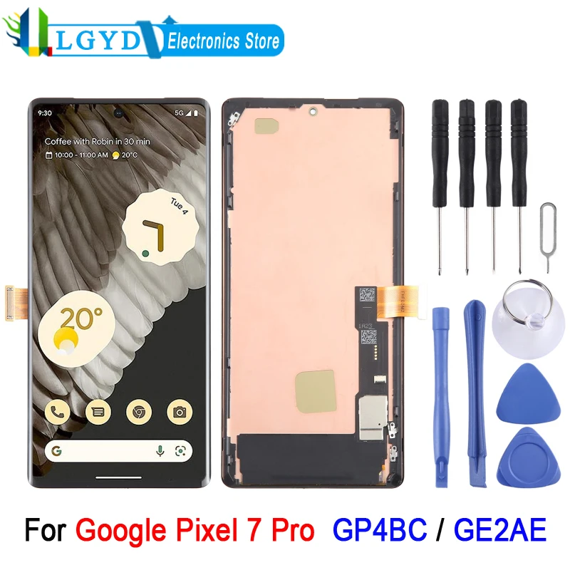 Pixel 6 Pro 5G Screen Replacement - 6.7" OLED Display With Repair Tool Kit