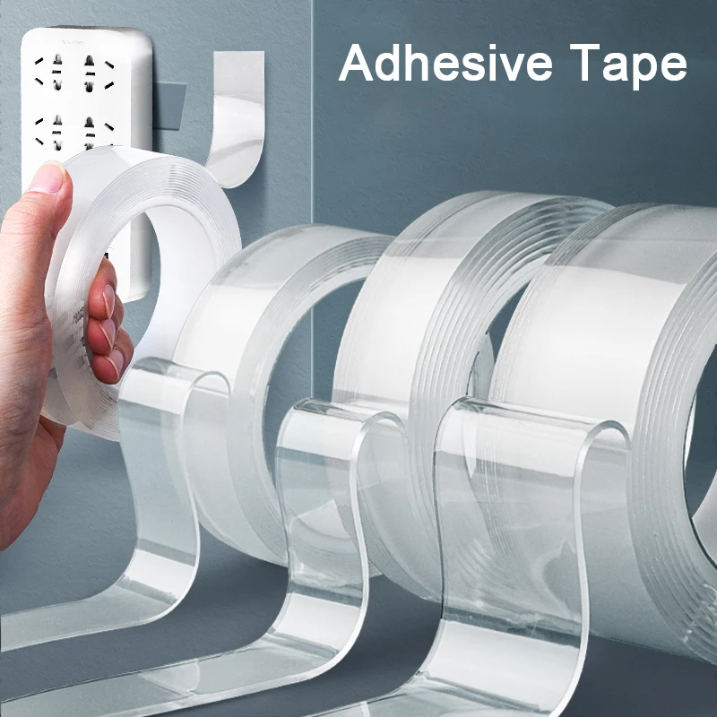 

Super Strong Double Sided Tape Adhesive Heavy Duty for Kitchen Bathroom Waterproof Reusable Wall Sticker Double Face Nano Tapes