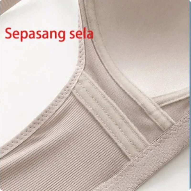 Push Up Bra - Large Size Front Buckle Wire Free Adjustable Strap Bra | Breathable Comfortable Women's Underwear