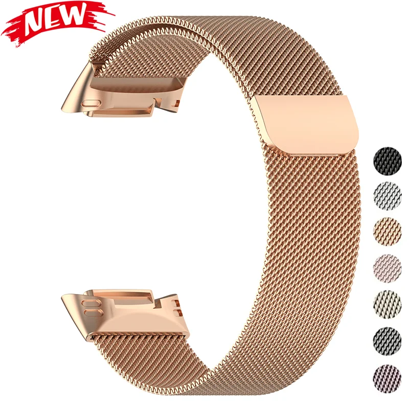 Stainless Steel Magnetic Loop Bracelet Wrist Strap, Adjustable Band
