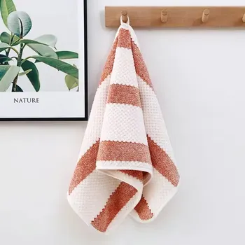 Bath Towel Washcloth Cotton Towel Solid Color Soft Absorbent Towels Multipurpose Use For Hotel Bathroom 2