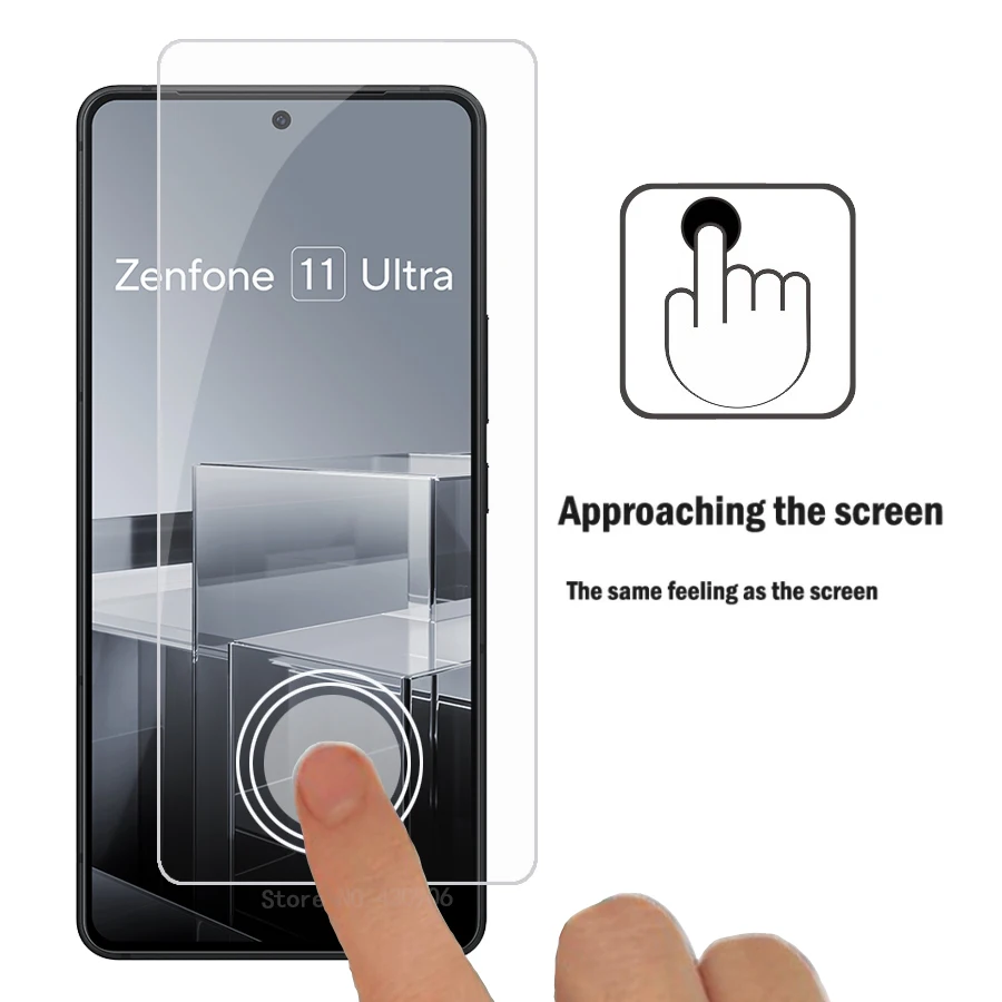 3-Piece Ultra-Clear Tempered Glass Screen Protector with Full Coverage and 9H Hardness