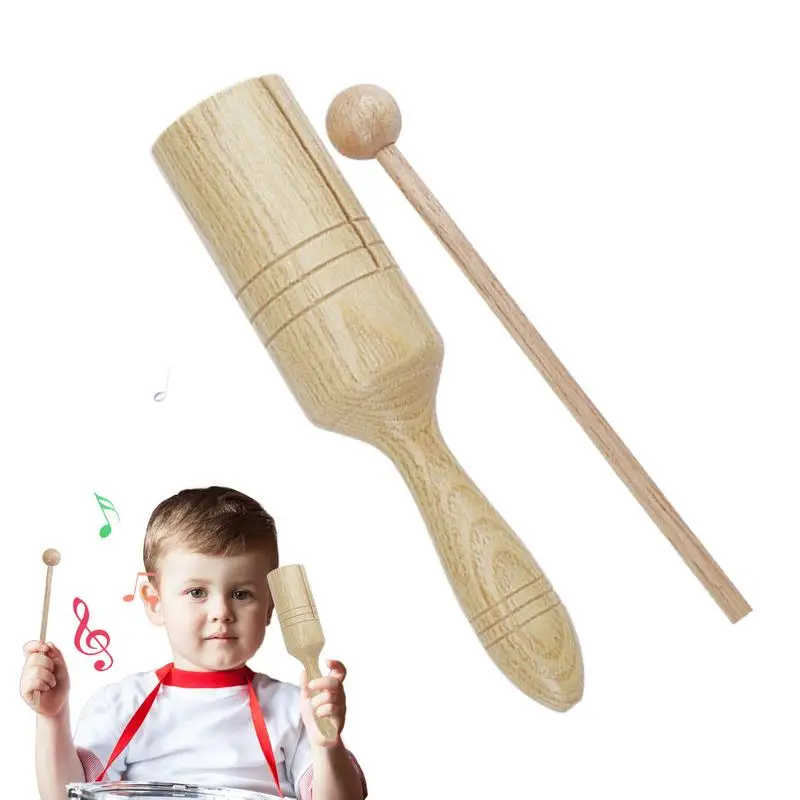 Tone Block Musical Instrument Crow Sounder Guiro Percussion Instrument Educational Toy Latin Single Speaker Musical Toy For