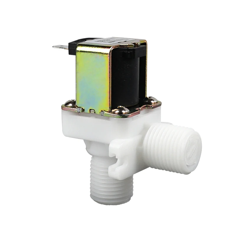 

DN15 Plastic Solenoid Valve 1/2" High Temperature Resistance 100℃ Drinking fountain Right Angle Solenoid Valve 12V 24V 220V