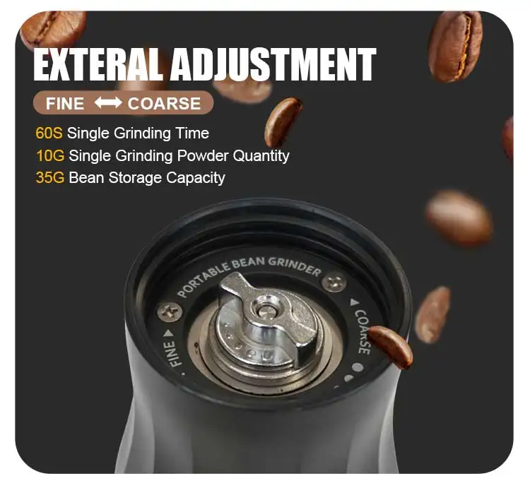 Description Picture 5 of itemMEIMOKA Electric Coffee Bean Grinder USB-C Rechargeable Stainless Steel Blades Perfect for Travel Camping Office