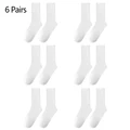 6 Pairs White