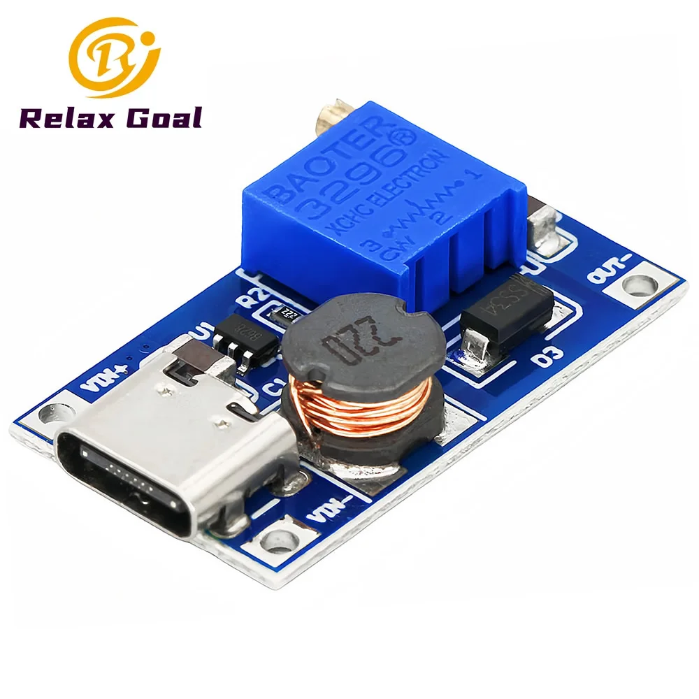 MT3608-DC-DC-Adjustable-Boost-Module-2A-Boost-Plate-Step-Up-Module ...