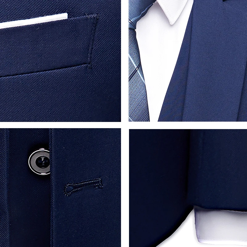 Mens suit Men Wedding 2 Pieces Suit 3 Set Blazers Full Luxury Coat Pants Design Latest Vest Business Slim Fit Jacket Trousers