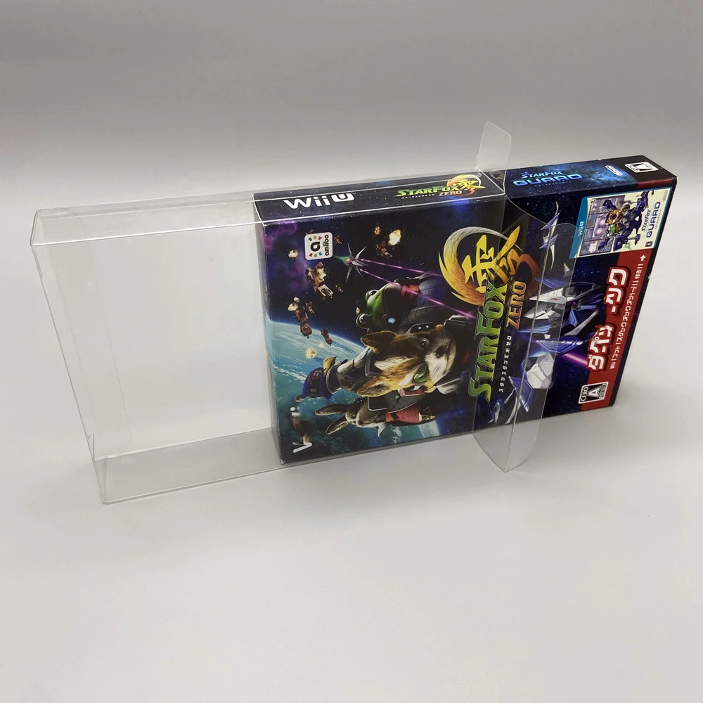 5 Box Protector Per Wii U Double Pack Videogioco Bandai Clear Display Case Collect Box