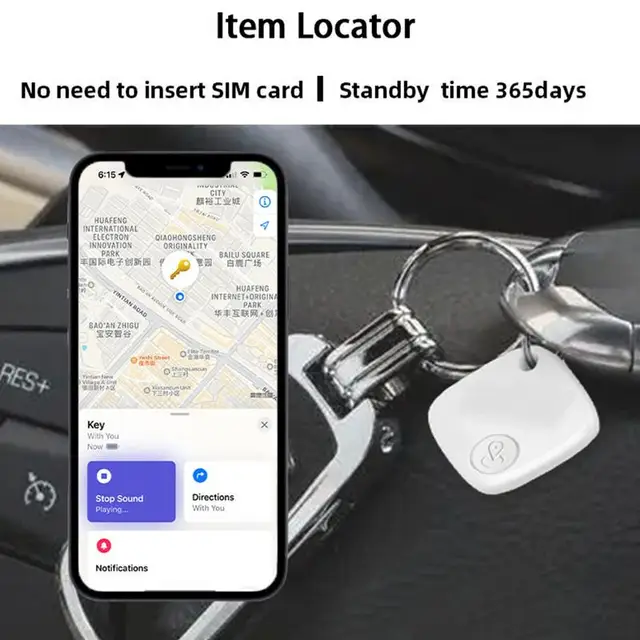 Pet Tracker for Cats Remote Smart Locator Finder Anti-Loss Locator with Alarm Function for Luggage Wallets Bags Pets Keys 2