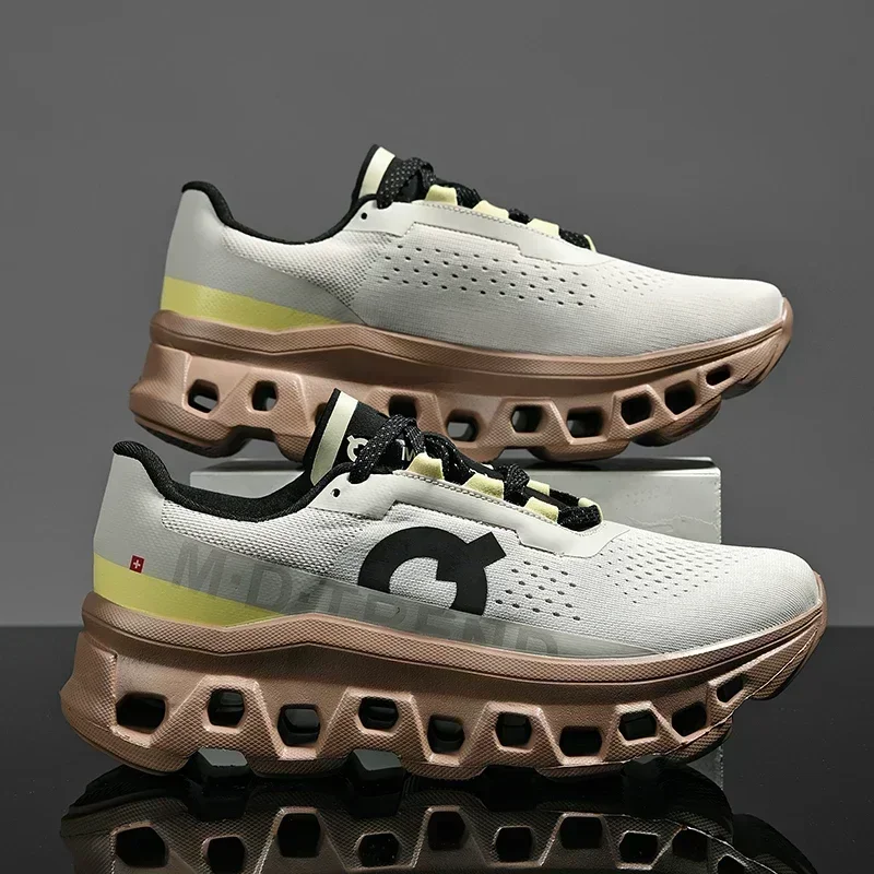 New Men's Sneakers Fashion Casual Shoes Sports Running Mesh Breathable Comfortable Non-slip Elastic Male Shoes