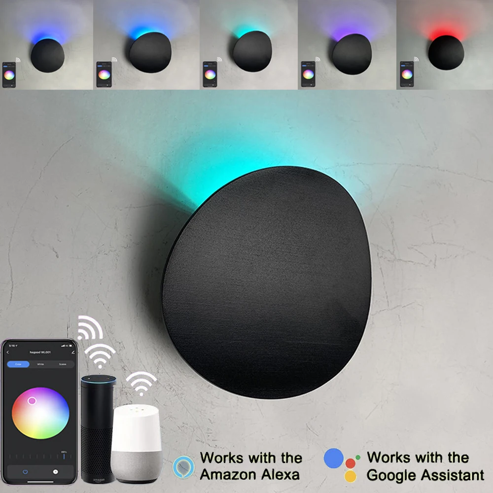 

Настенная RGB-лампа с управлением через приложение, 9 Вт