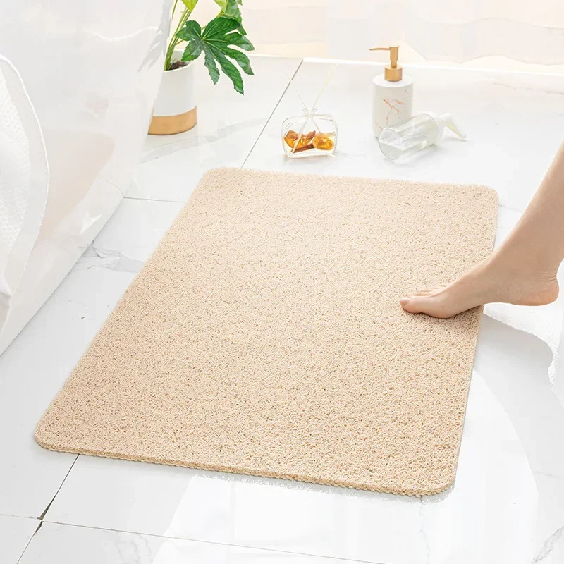 Bathroom Anti-slip Mat Mildew Proof Waterproof Shower Mat Soft Massage Home  Bath Kitchen PVC Washable Quick Drying Floor Rug - AliExpress