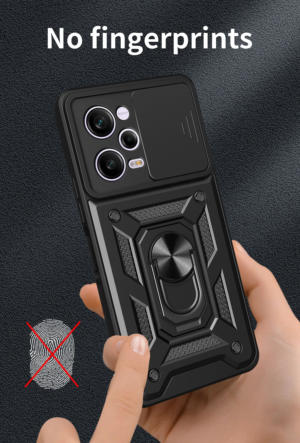 Shockproof Armor Magnetic Case For Poco F6 F5 F4 GT F3 X5 Pro X4 GT X3 NFC Coque For Poco M5S M4 M3 Pro C40 Holder Phone Cover S41c58e2052f74e03a11f2acf91340d7cb