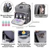 Mommy Bag Lightweight Portable Folding Crib Bed Large-capacity Travel Maternity Bags Baby Backpack Female Mommy Outting Bag 4