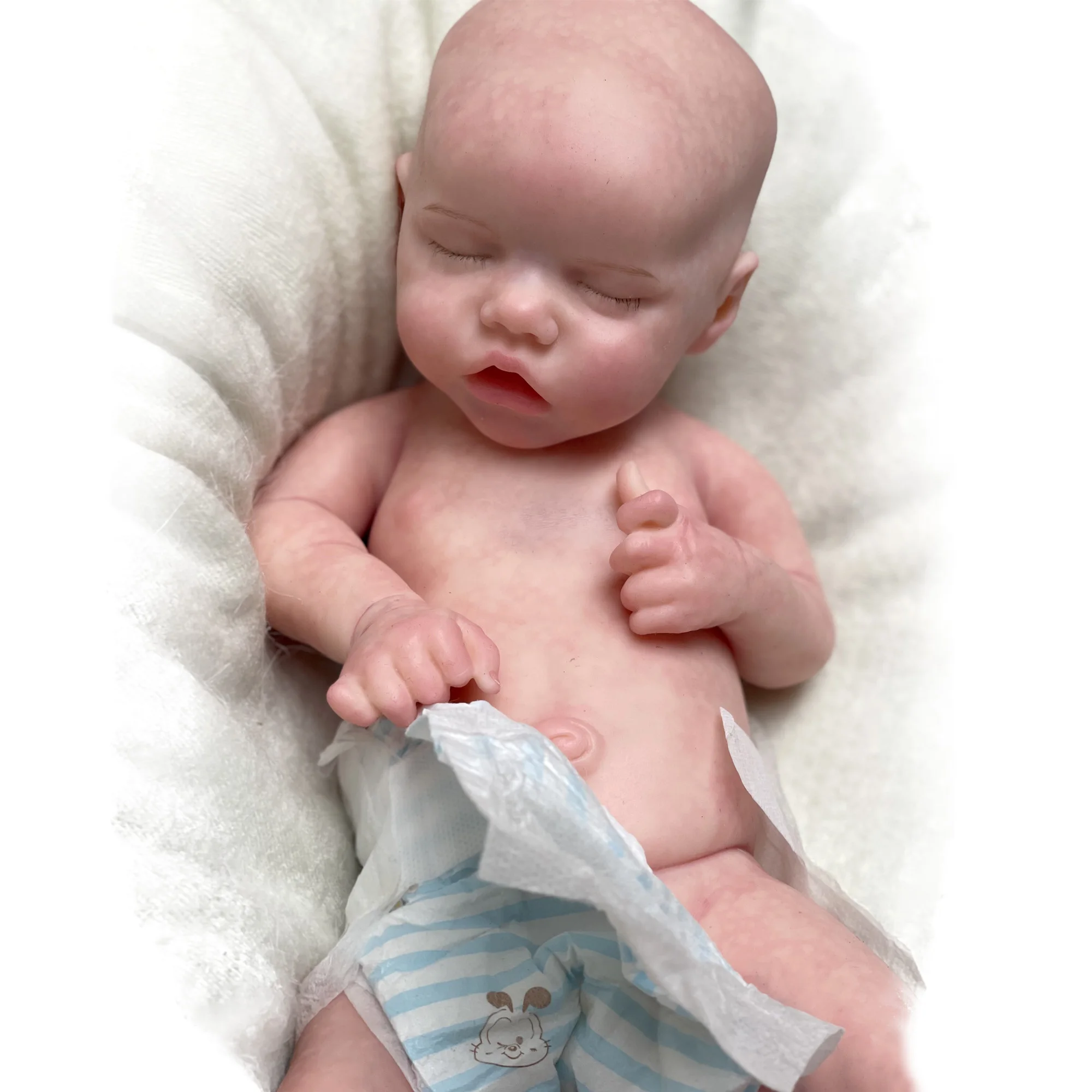 18Inch Twins Silicone Reborn Baby Doll Lifelike Full Body Doll Newborn Girl  Gift