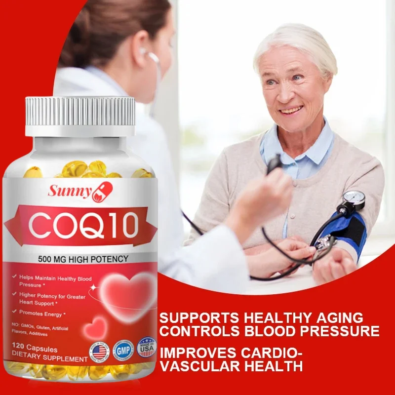 Coenzyme Q10 Capsules 500mg for Circulation Stress Health coq10 capsules