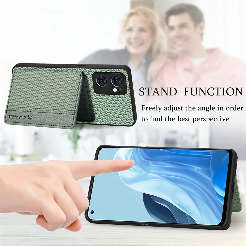 Luxury Anti-Theft Leather Wallet Case with Magnetic Back Panel