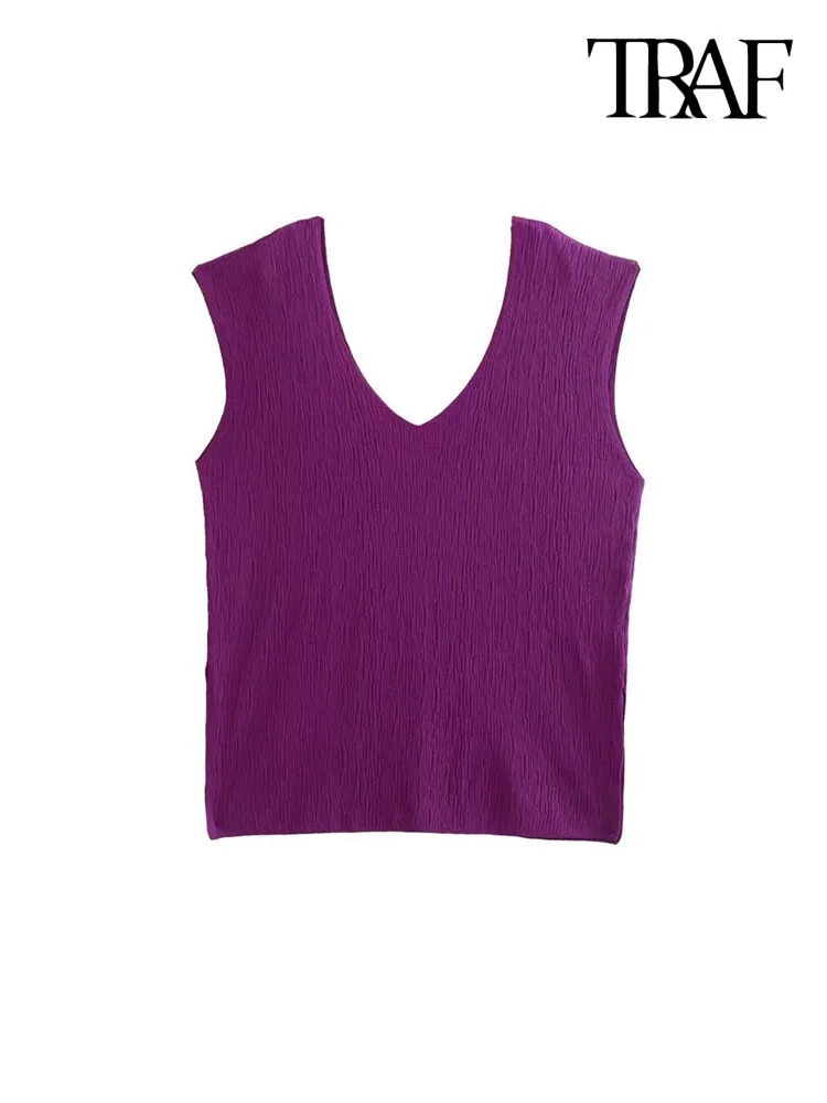 Textured Knit Vest Sweater Vintage 